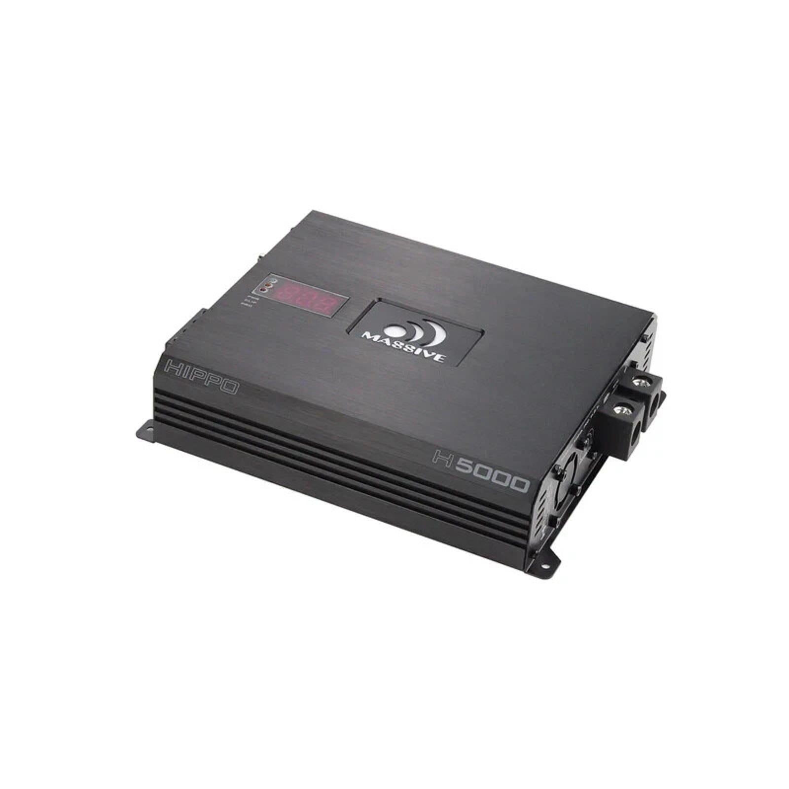 Massive Audio Hippo H5000 5000 WATT RMS X 1 @ 1 OHM MONO AMPLIFIER 10,000 W MAX