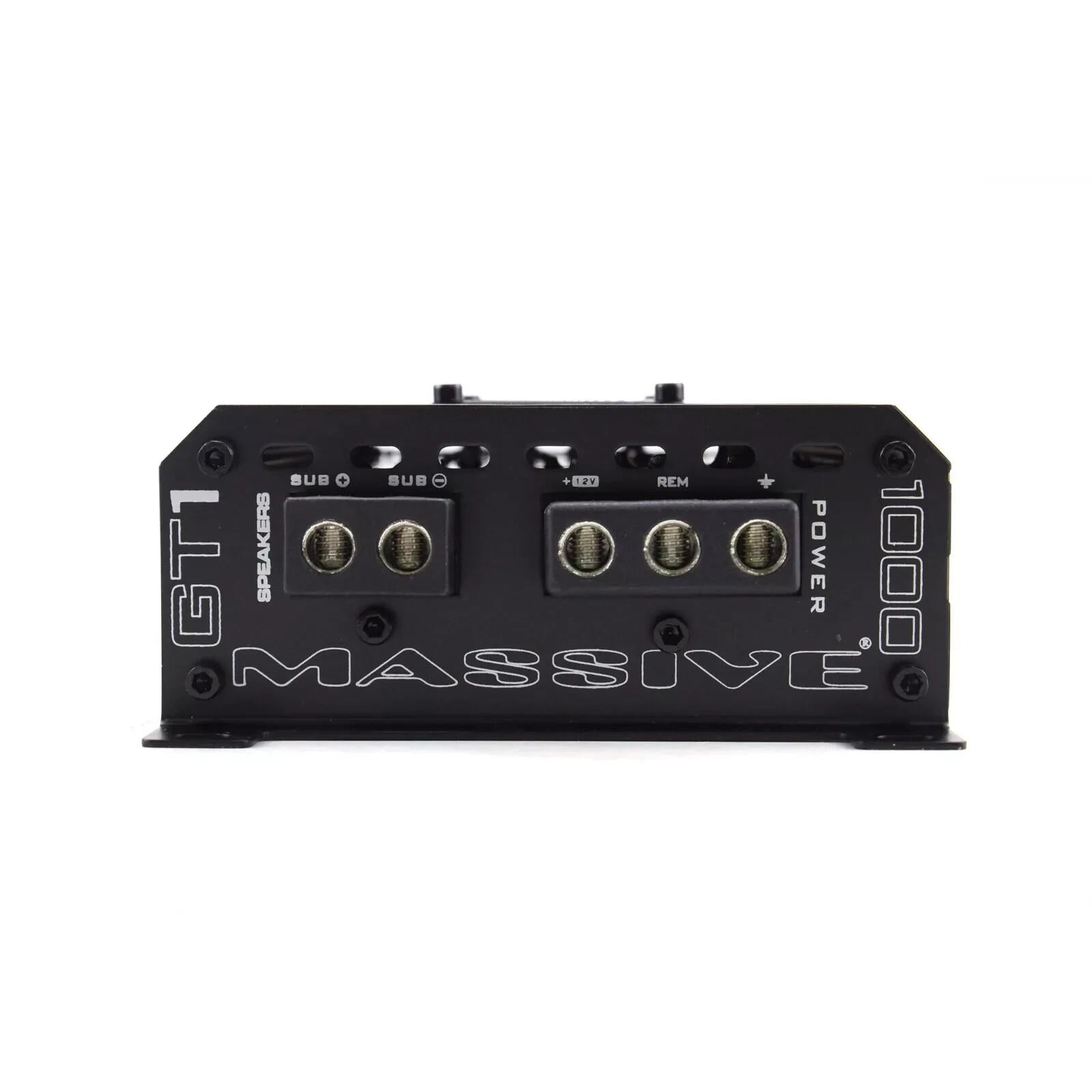 Massive Audio GT1 1000 Watt Monoblock Compact Amplifier Class D 520 Watt RMS