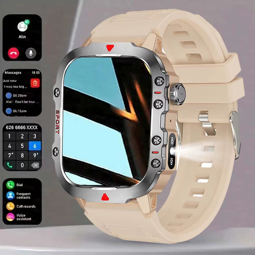 2026 New Smart Watch LED Light Wireless Call Dial Multi Sport Modes Call Message Alerts Custom Wallpaper Compatible Ios Android