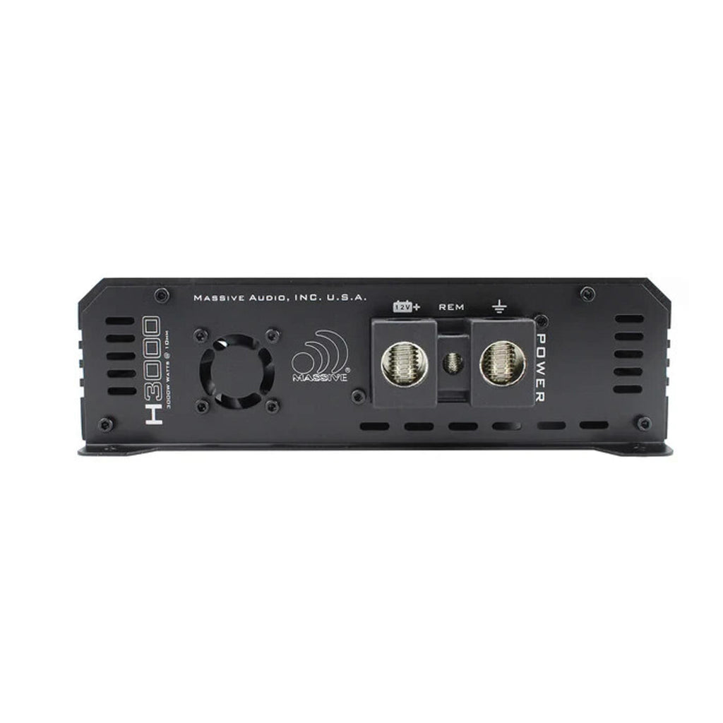 Massive Audio Hippo H3000 3000 WATT RMS X 1 @ 1 OHM MONO AMPLIFIER 6000 W MAX