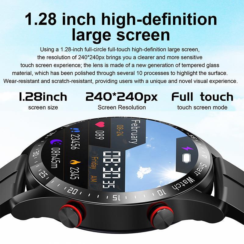 Business Bluetooth Smart Watch Health Monitoring ECG Heart Rate Blood Pressure Blood Oxygen Tracking