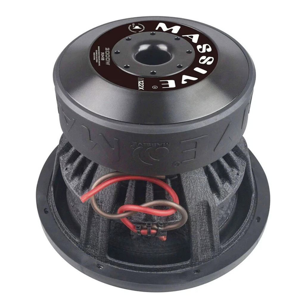 Massive Audio H122X 4000 Watt 12" Dual 2 Ohm Car Audio MEGA Subwoofer 2000W RMS