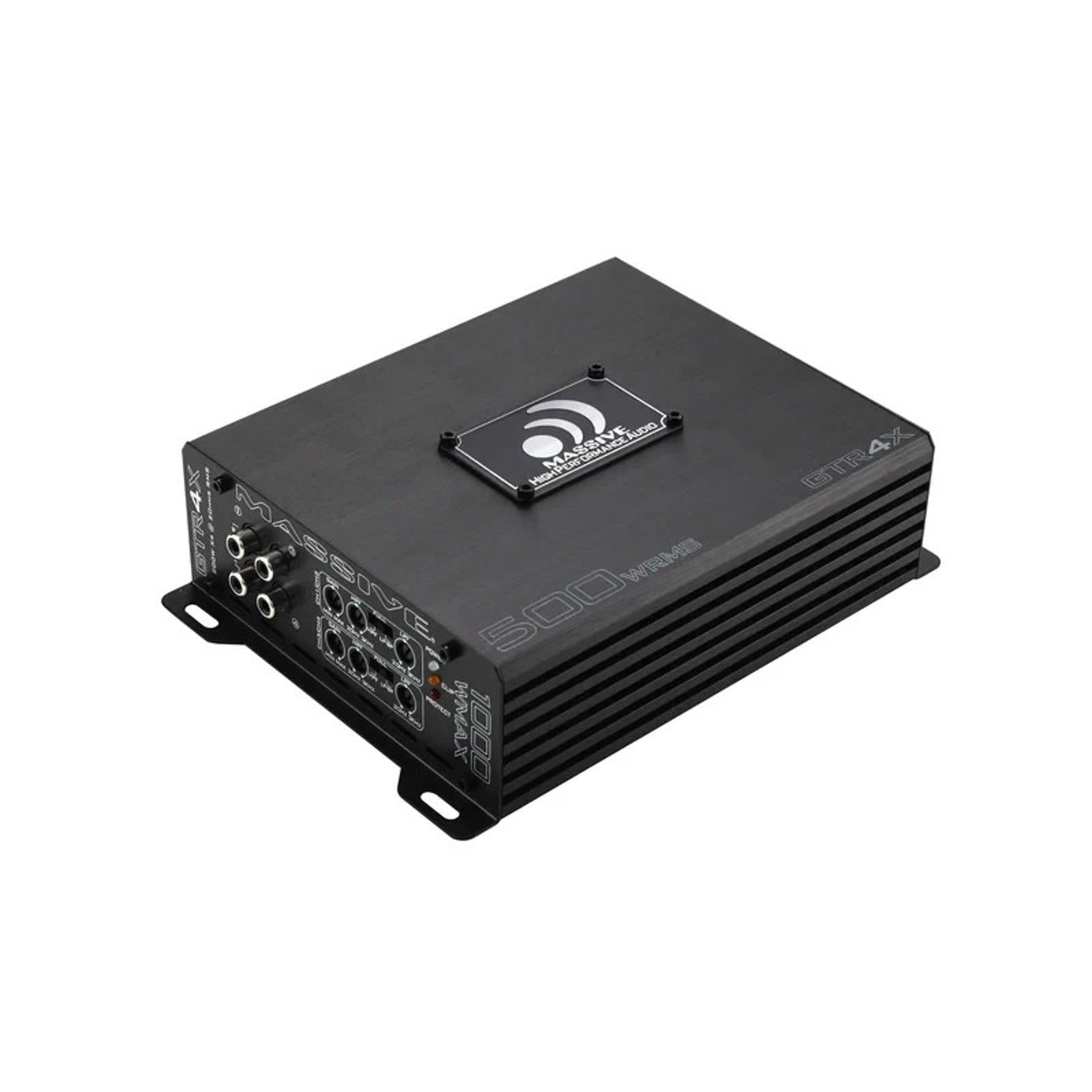 Massive Audio GT GTR4X 200 Watt RMS X 4 @ 2 OHM 4 Channel Compact Mega Amplifier