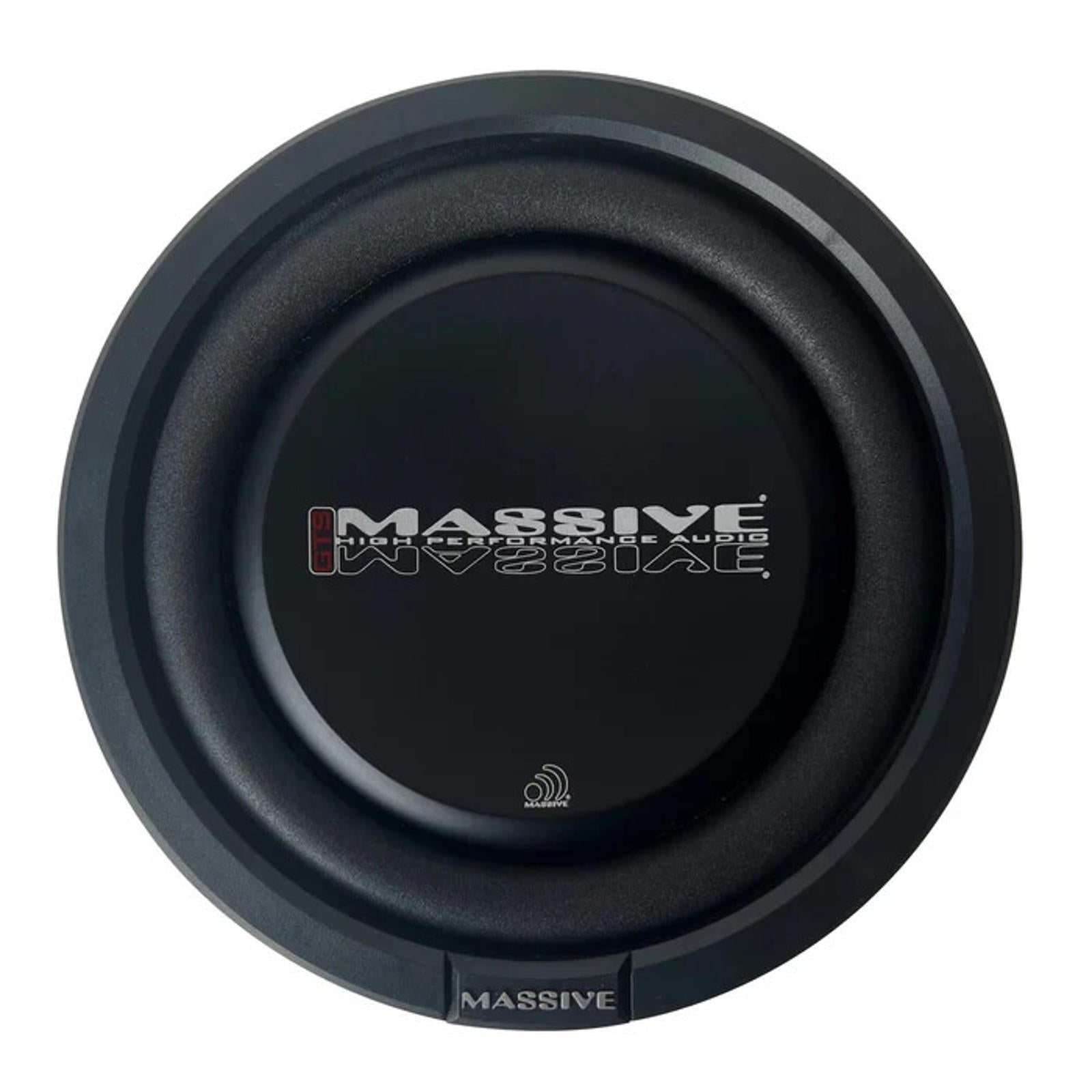Massive Audio GTS8 8" 250 Watt RMS Dual 4 Ohm Shallow Mount Depth Subwoofer