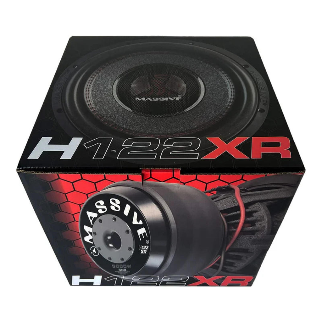 Massive Audio HIPPO H122XR 6000 Watt 12" Dual 2 Ohm DVC Car Audio Subwoofer