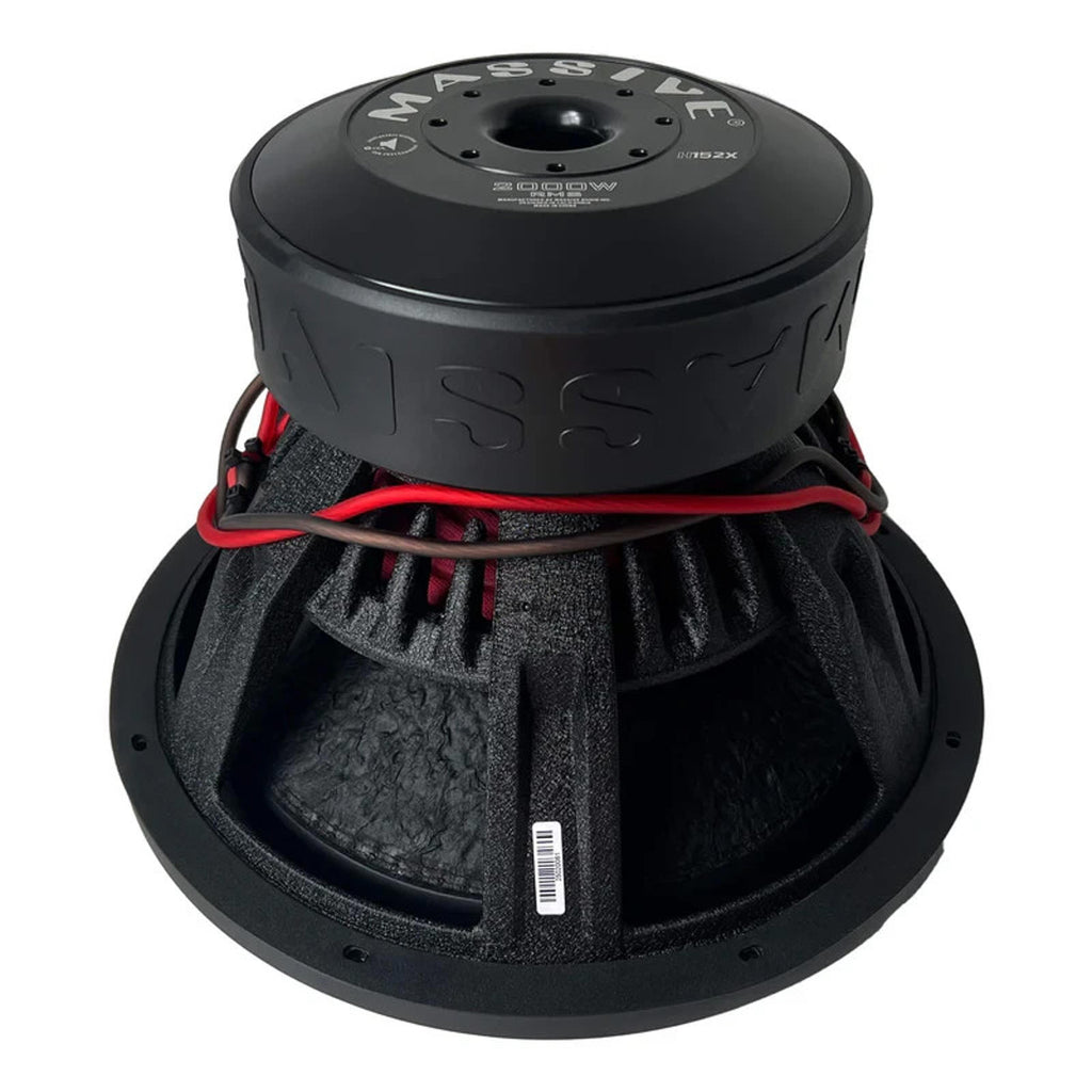 Massive Audio HIPPO H152X 4000 Watt 15" Dual 2 Ohm Subwoofer US Made Voice Coils