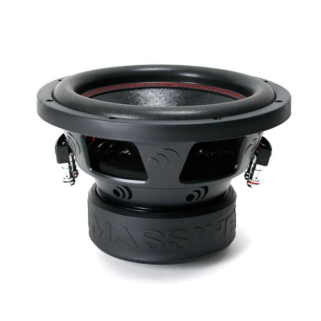 Massive Audio GTX 124H 1600 Watt 12" Dual 4 Ohm Car Audio Subwoofer 2.5" V.C.