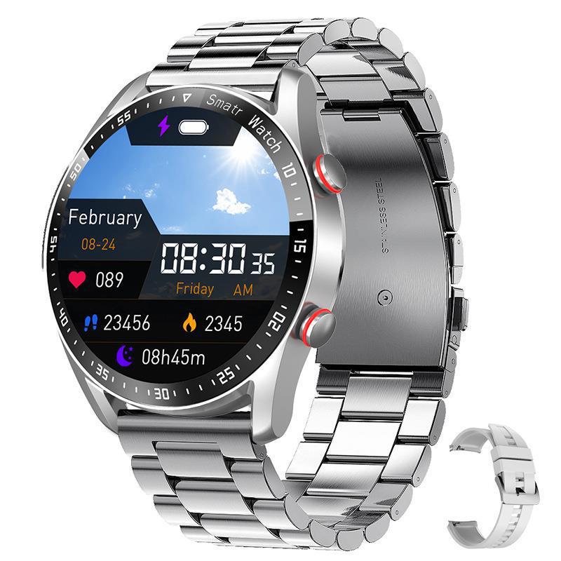 Business Bluetooth Smart Watch Health Monitoring ECG Heart Rate Blood Pressure Blood Oxygen Tracking