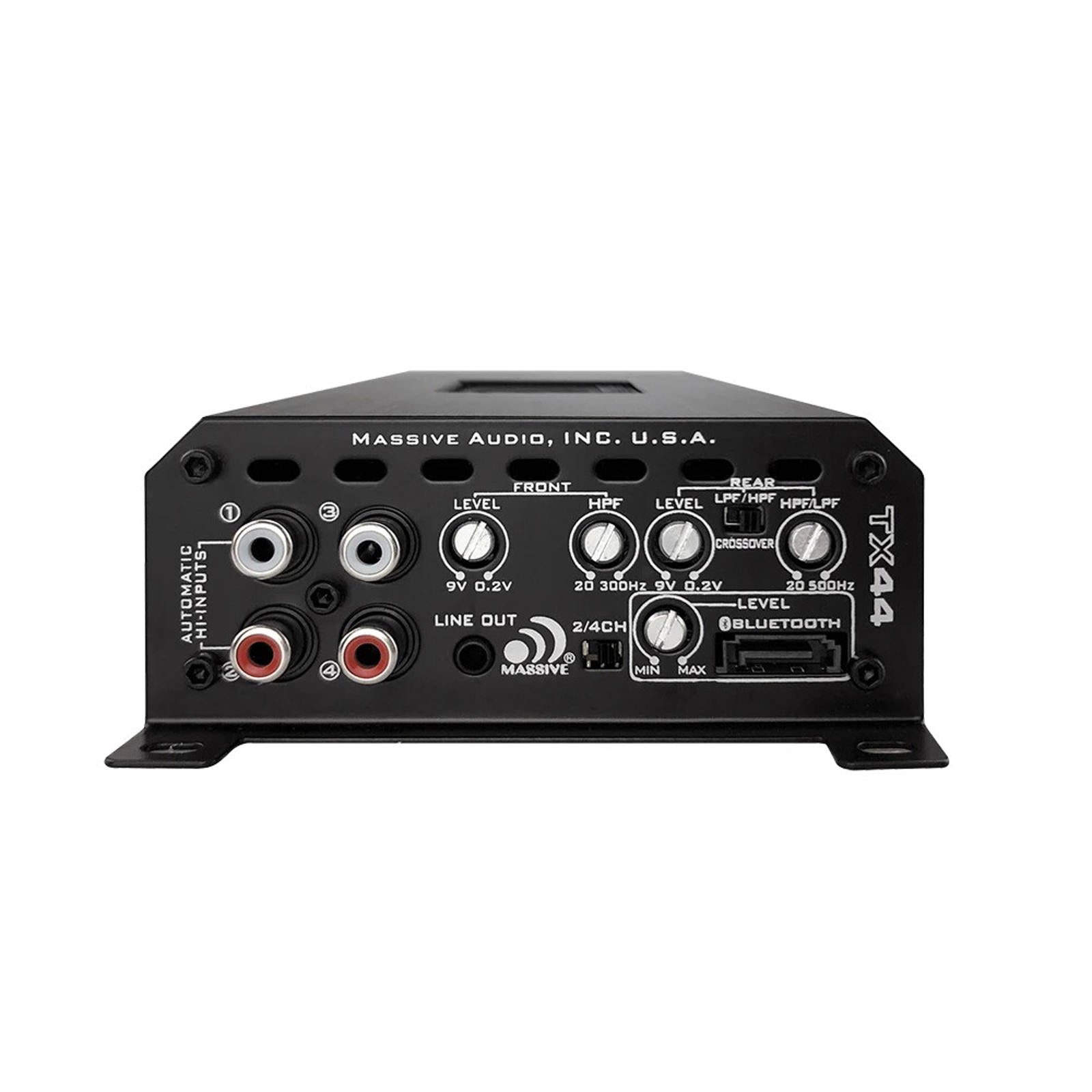 Massive Audio TX44 960 Watts 4-Channel Bluetooth Ready Car Motorcycle Amplifier