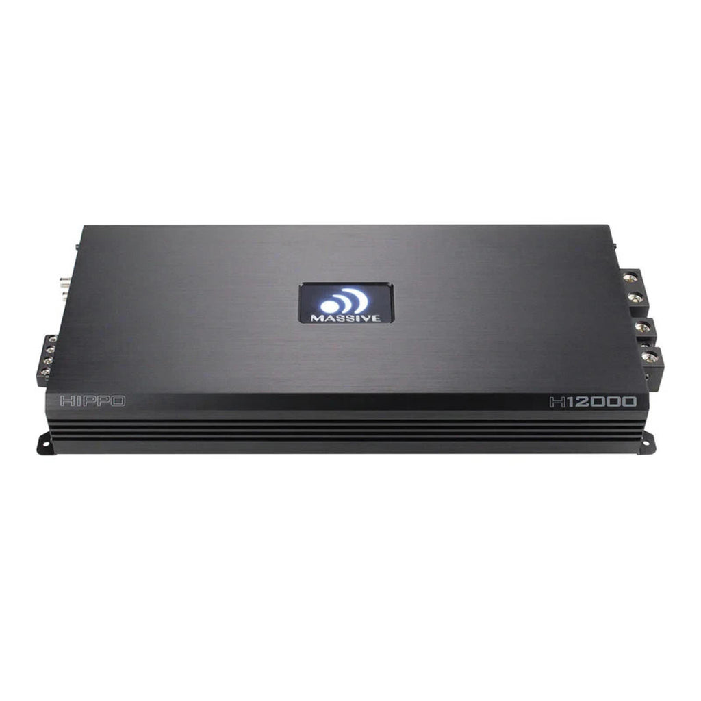 Massive Audio H12000 12,000 WATT RMS X 1 @ 1 OHM MONO AMPLIFIER 24,000 Watt MAX
