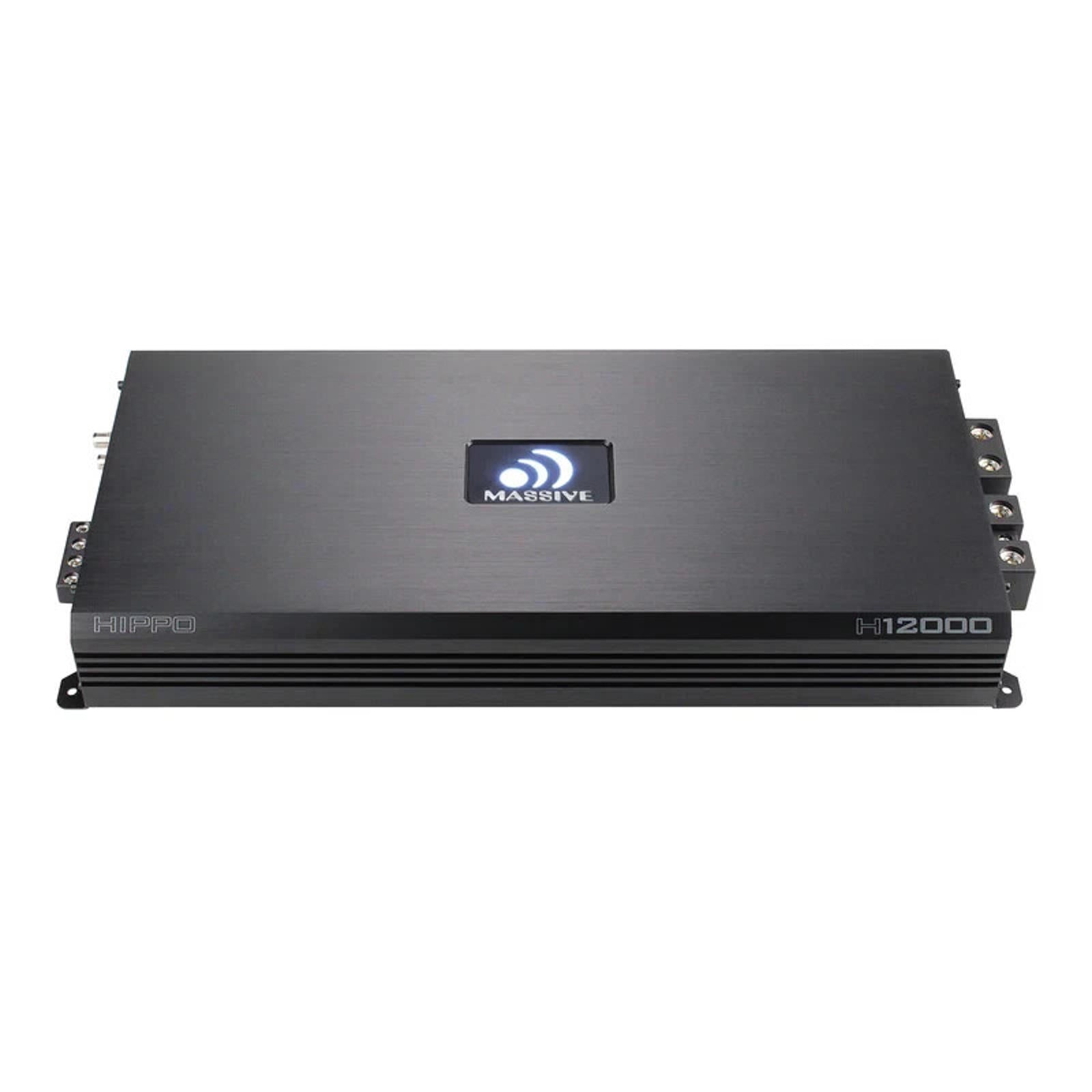 Massive Audio H12000 12,000 WATT RMS X 1 @ 1 OHM MONO AMPLIFIER 24,000 Watt MAX