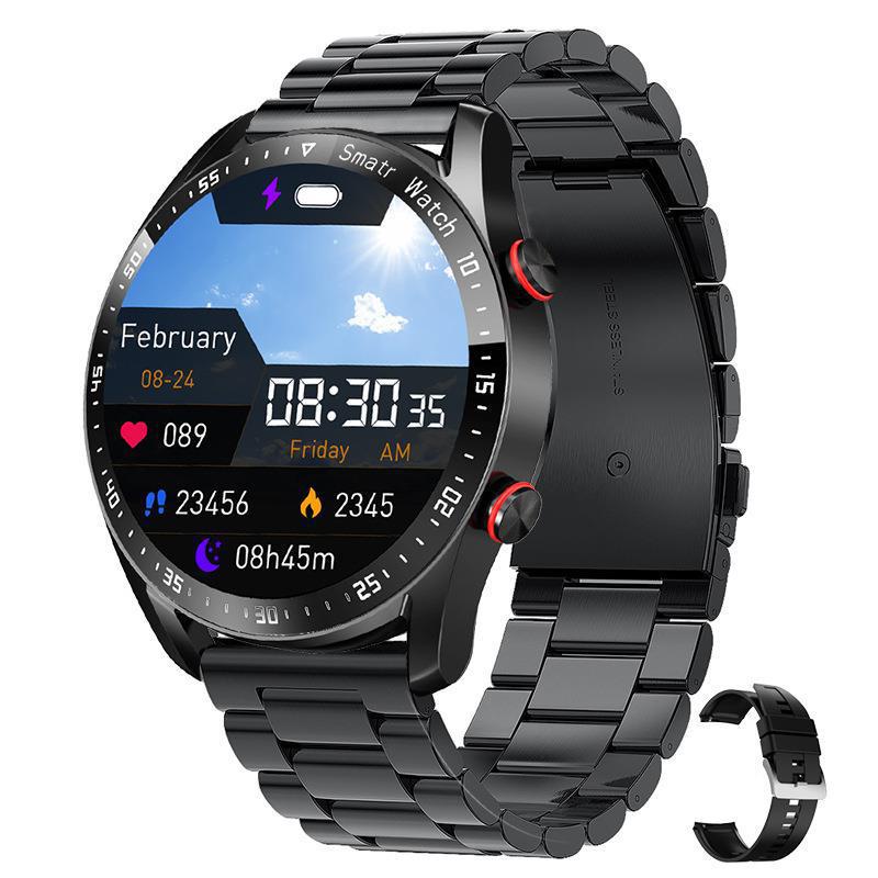 Business Bluetooth Smart Watch Health Monitoring ECG Heart Rate Blood Pressure Blood Oxygen Tracking