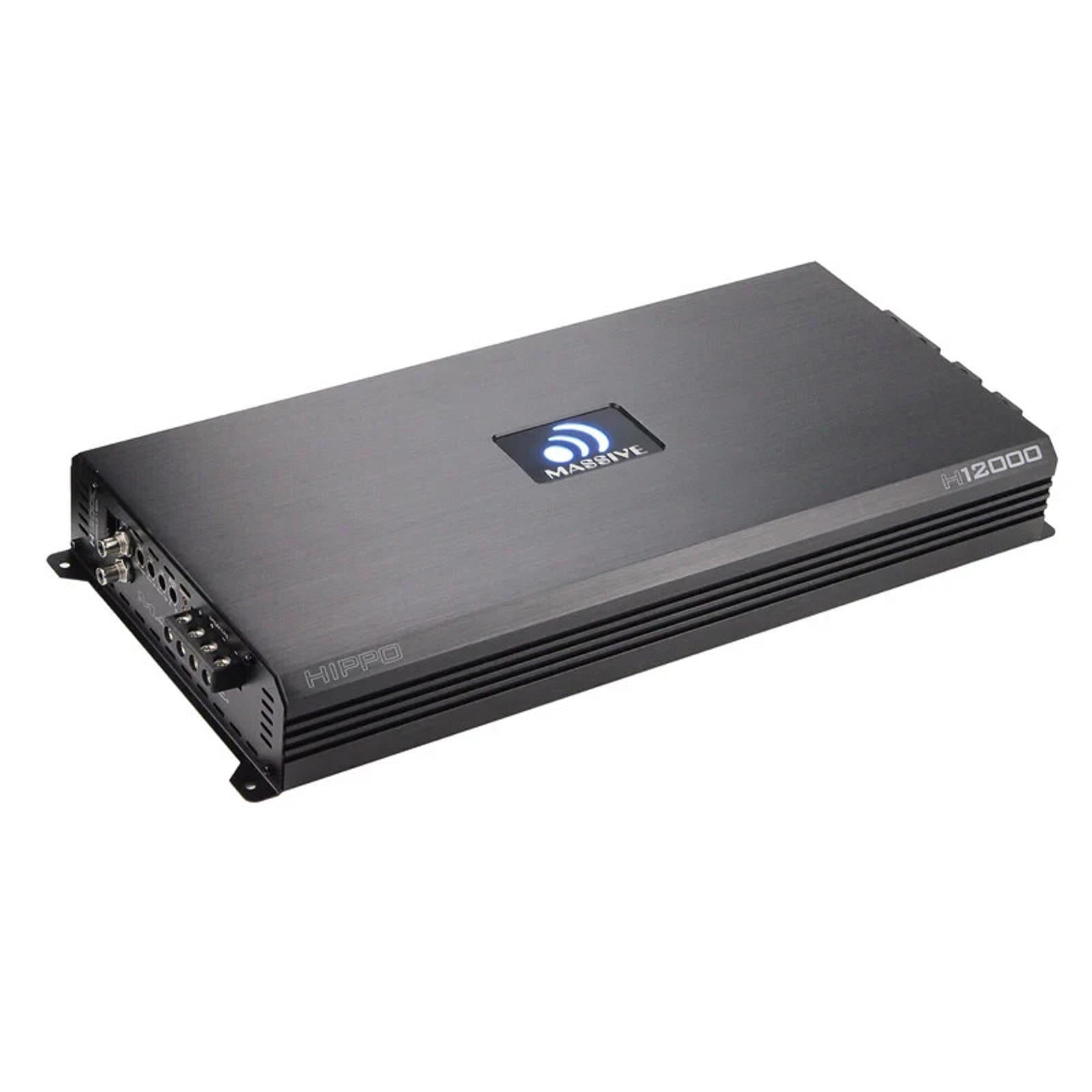 Massive Audio H12000 12,000 WATT RMS X 1 @ 1 OHM MONO AMPLIFIER 24,000 Watt MAX