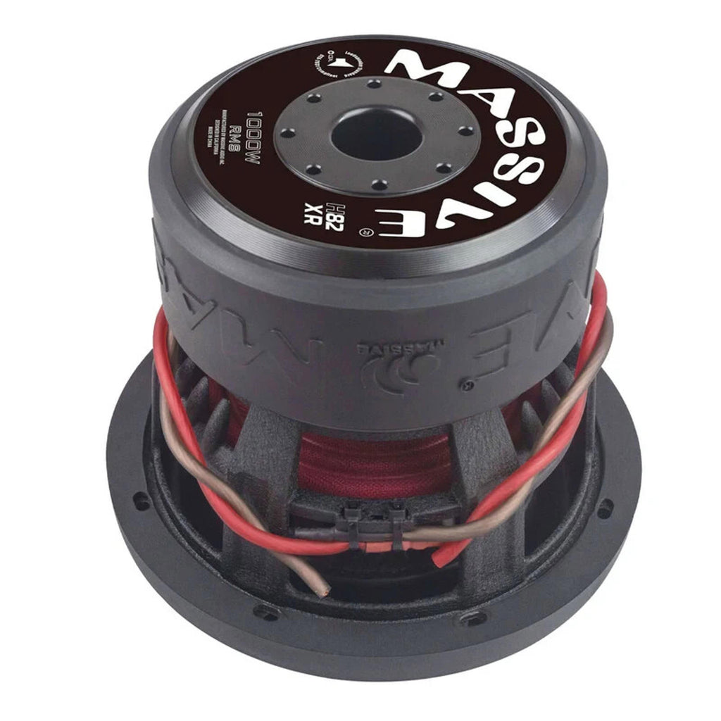 Massive Audio HIPPO H82XR 2000 Watt 8" Dual 2 Ohm Audio Subwoofer 1000 Watt RMS