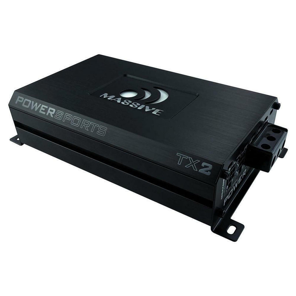 Massive Audio TX2 B 960W 2 Channel Bluetooth Amplifier Car Marine Motorcycle UTV