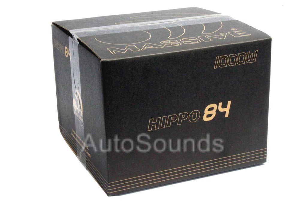 Massive Audio HIPPO 84 V2 Hippo Series 1000 Watt 8" Dual 4 Ohm Audio Subwoofer