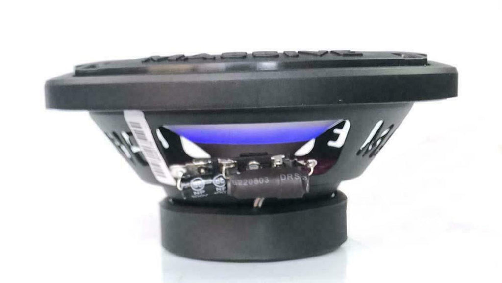 Massive Audio T65XE 80 Watt RMS 6.5" Marine Boat Audio Speakers 6-1/2" Blue LED