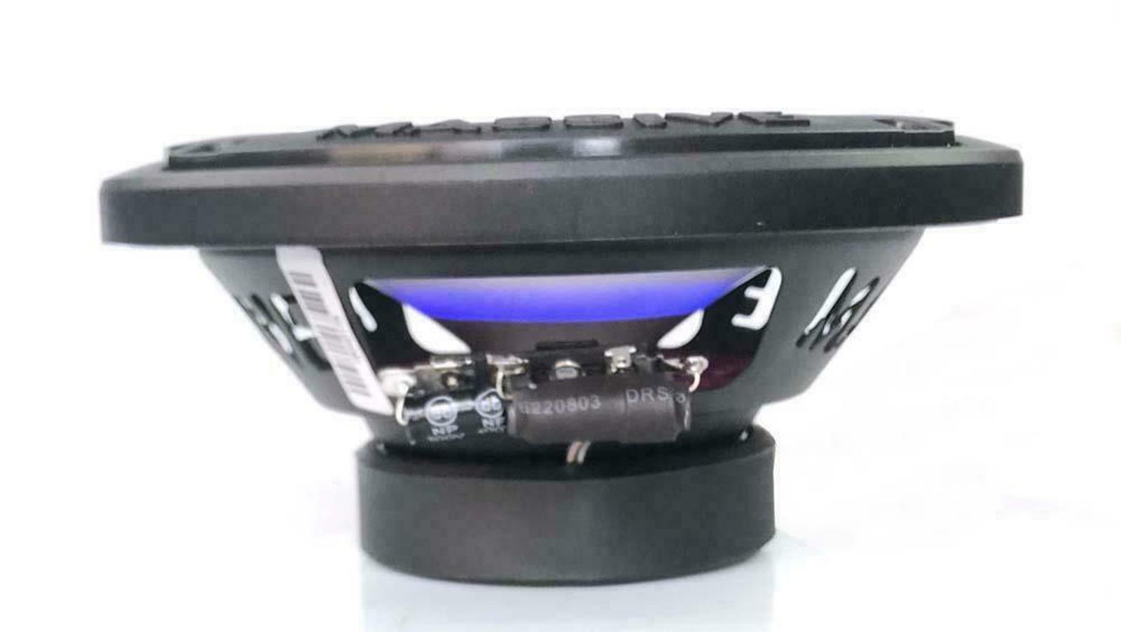 Massive Audio T65XE 80 Watt RMS 6.5" Marine Boat Audio Speakers 6-1/2" Blue LED