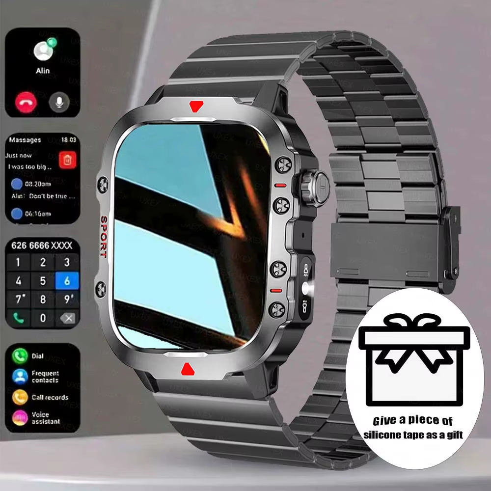 2026 New Smart Watch LED Light Wireless Call Dial Multi Sport Modes Call Message Alerts Custom Wallpaper Compatible Ios Android