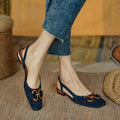 Mathilda Luxe Slingbacks Women Sandals Low Heel Slip On Comfortable Shoes