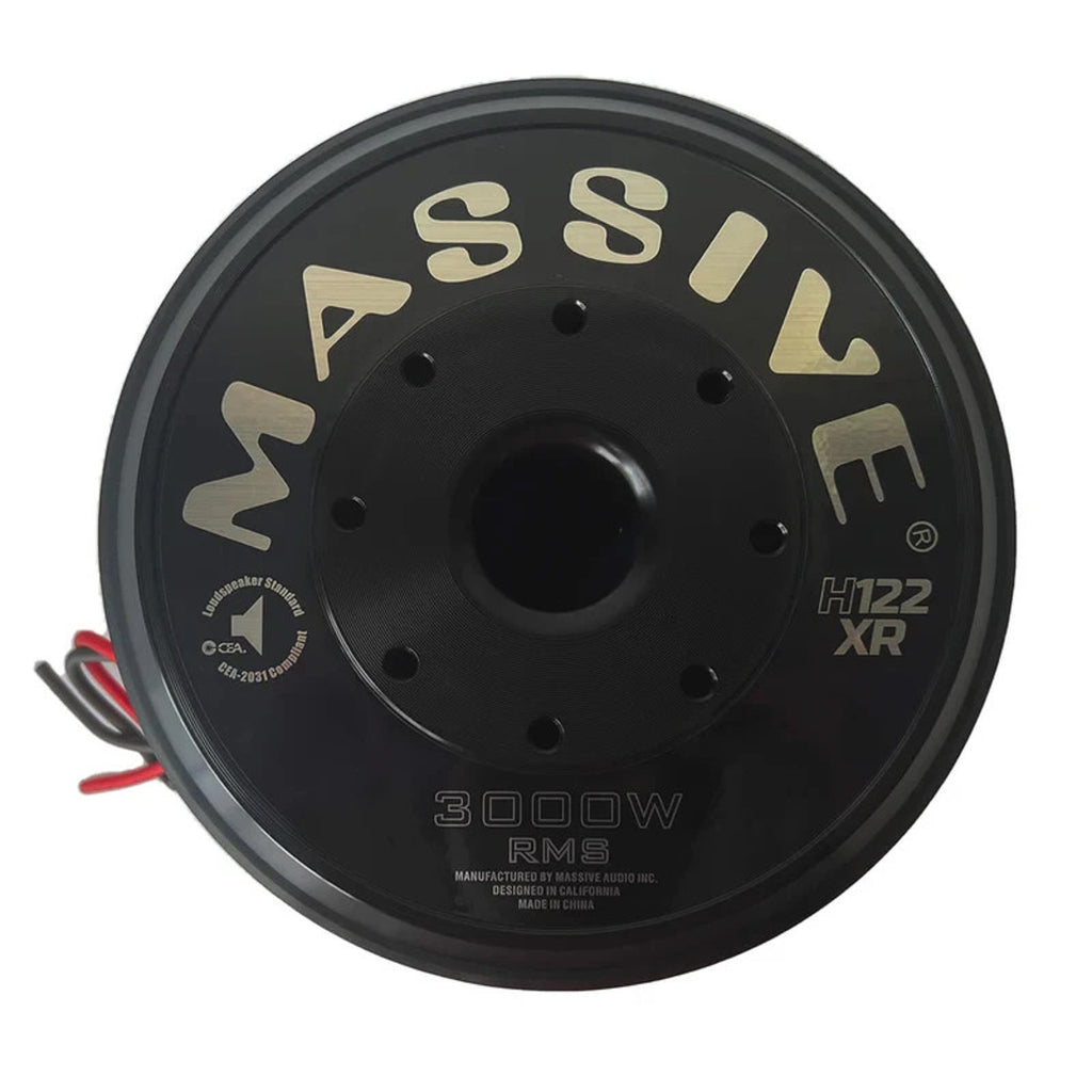 Massive Audio HIPPO H122XR 6000 Watt 12" Dual 2 Ohm DVC Car Audio Subwoofer