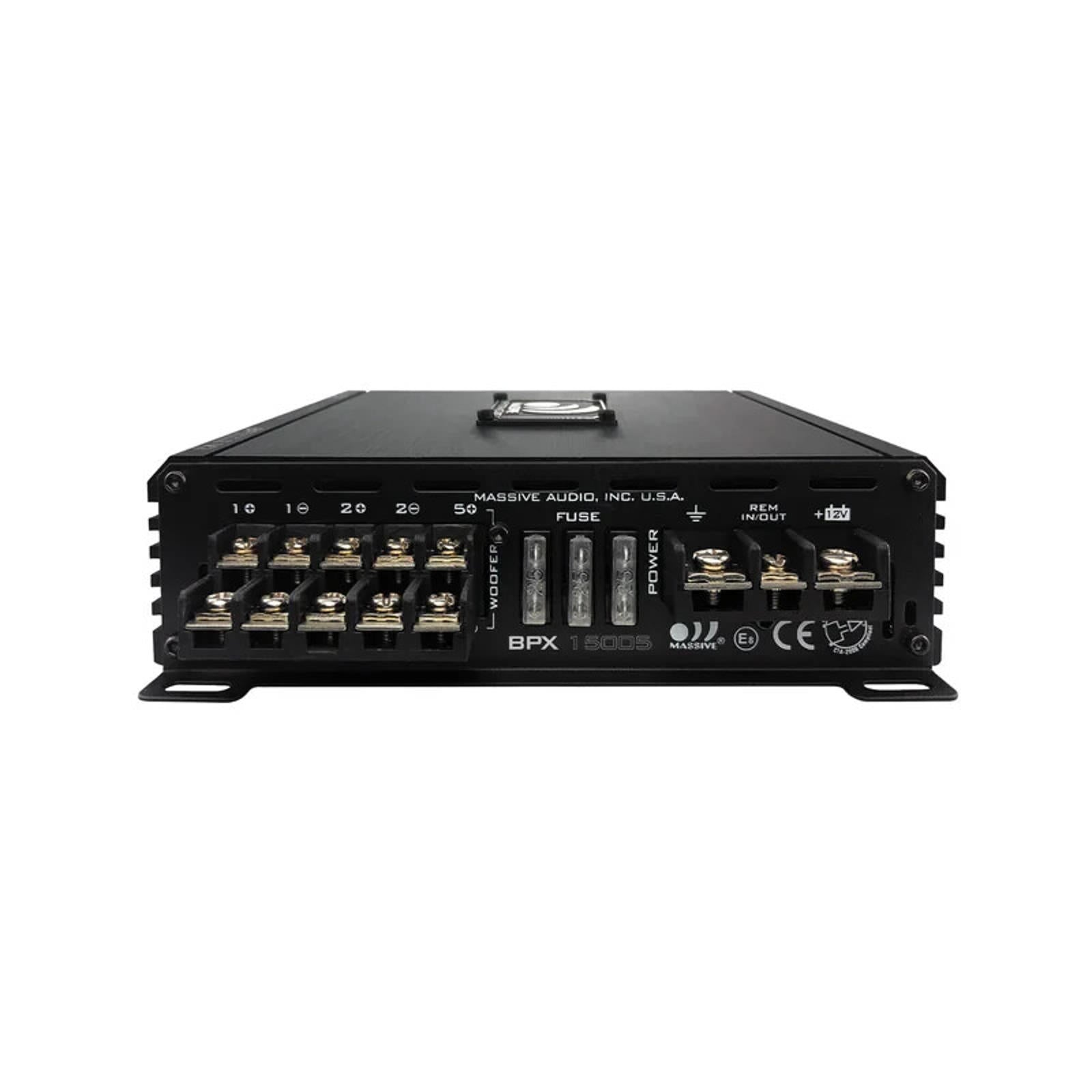 Massive BPX15005 160 Watts RMS x 4 + 500 Watt X 1 @ 2 Ohm 5 Channel Amplifier
