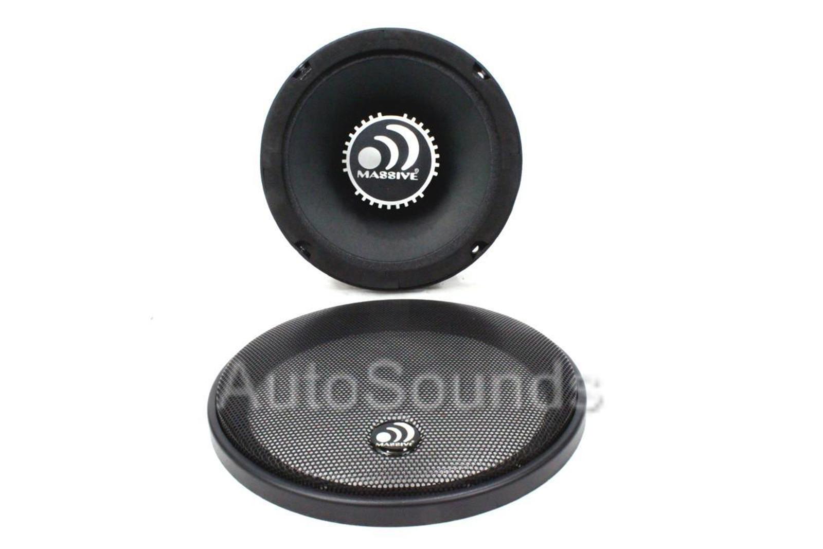 Massive Audio M6S 300 Watt 6.5" 4 Ohm Shallow PRO Mid Bass Driver 6-1/2" Speaker