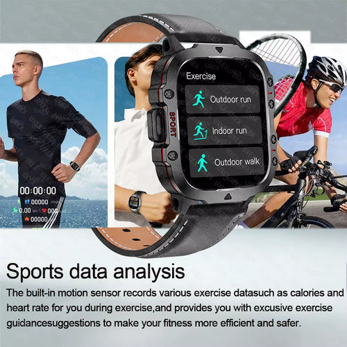 2026 New Smart Watch LED Light Wireless Call Dial Multi Sport Modes Call Message Alerts Custom Wallpaper Compatible Ios Android