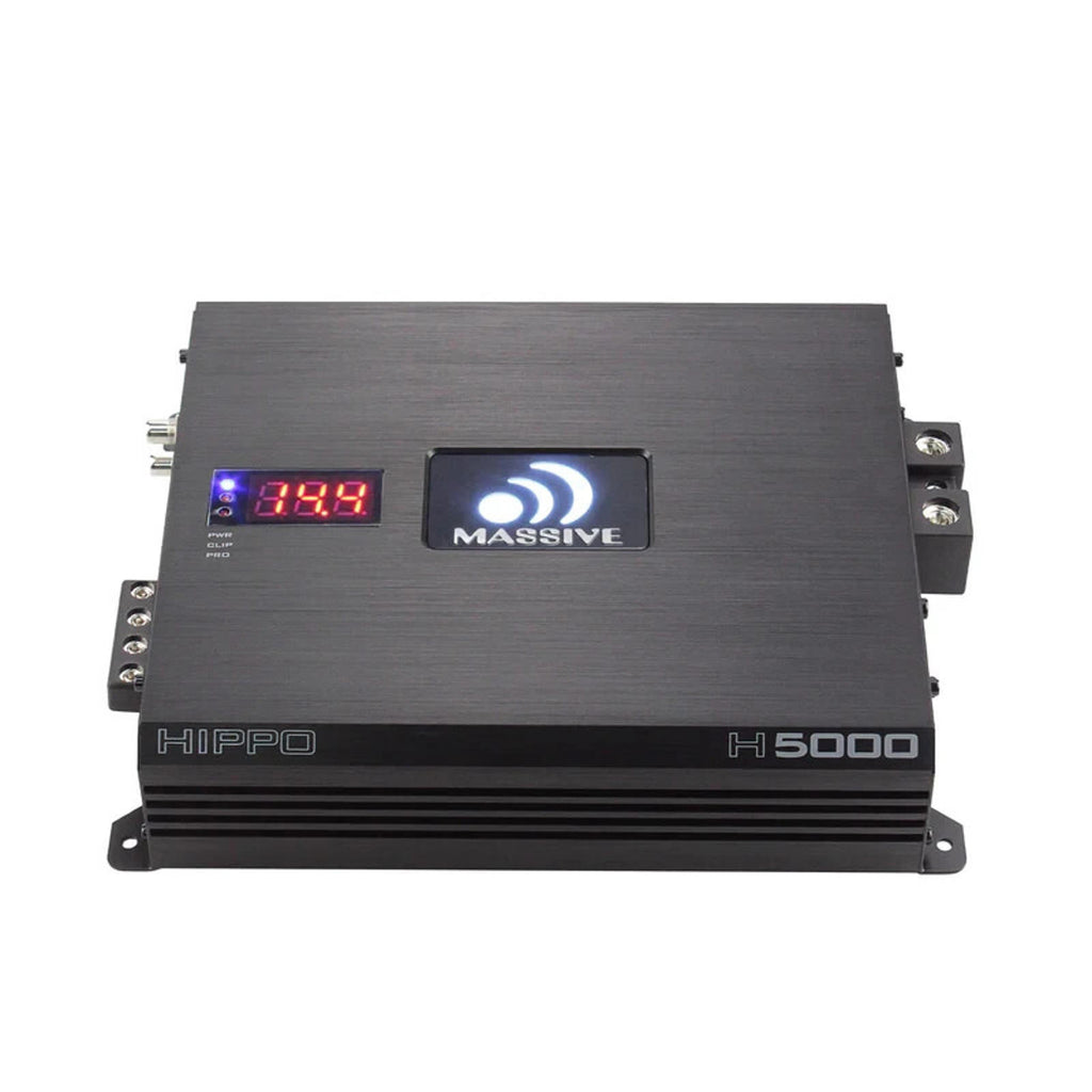 Massive Audio Hippo H5000 5000 WATT RMS X 1 @ 1 OHM MONO AMPLIFIER 10,000 W MAX