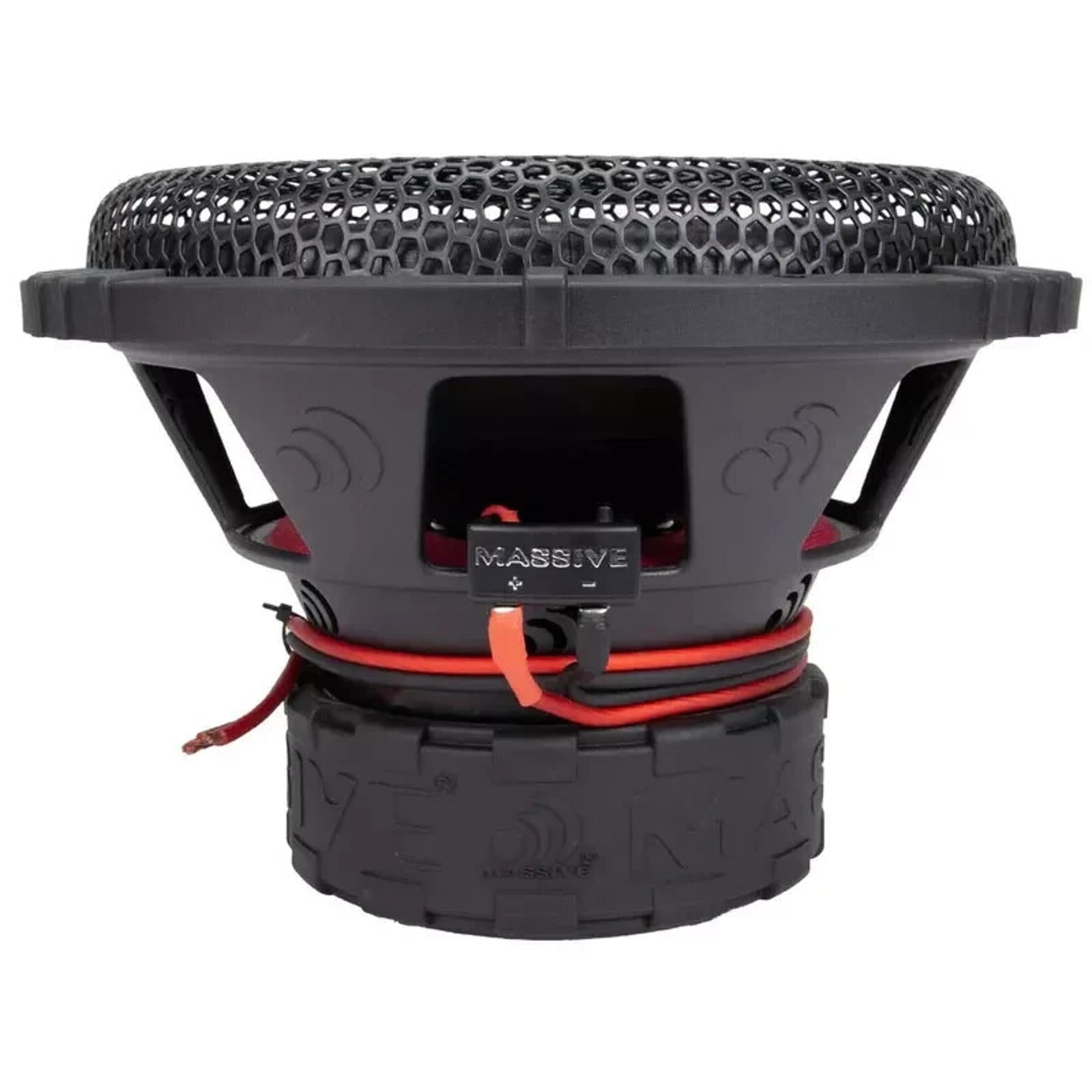 Massive Audio GTR 102 1500 Watts 10" 2 Ohm DVC Car Audio Subwoofer With Grille