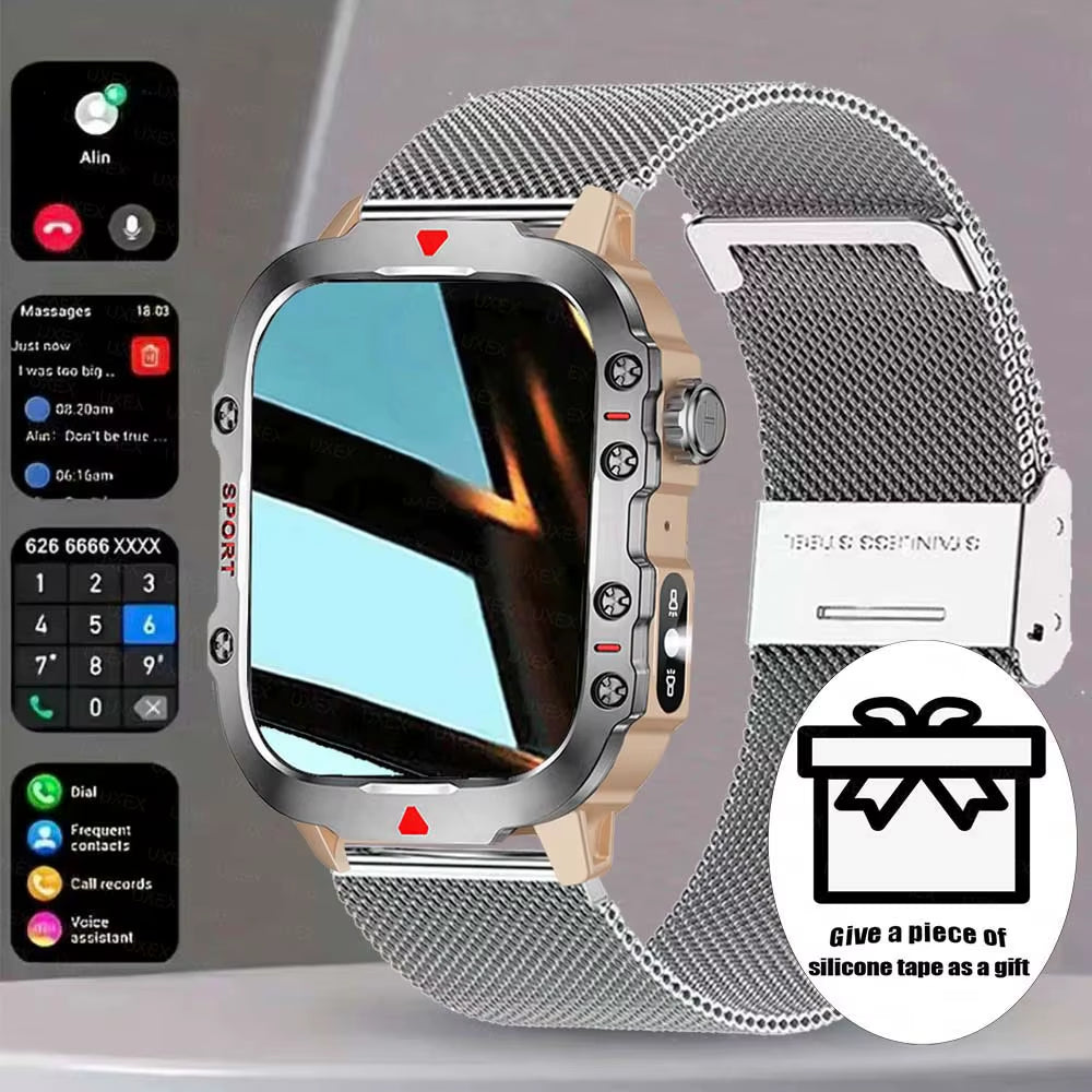 2026 New Smart Watch LED Light Wireless Call Dial Multi Sport Modes Call Message Alerts Custom Wallpaper Compatible Ios Android