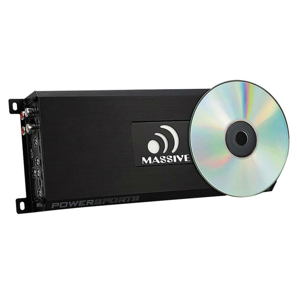 Massive Audio TX48 1600 Watts 4-Channel Bluetooth Ready Car Motorcycle Amplifier