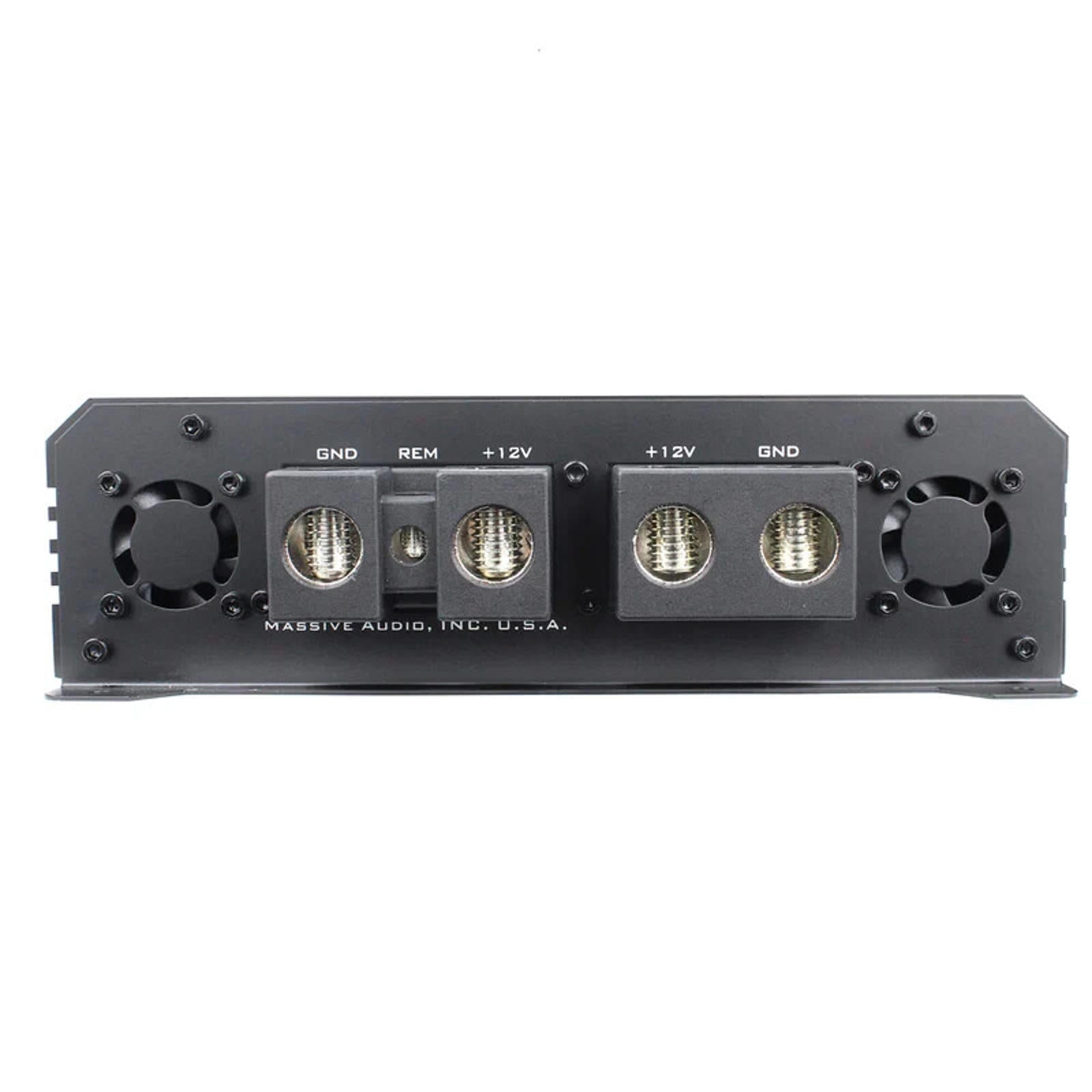 Massive Audio H12000 12,000 WATT RMS X 1 @ 1 OHM MONO AMPLIFIER 24,000 Watt MAX