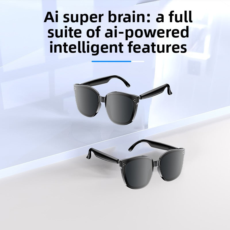 AI Smart Glasses Bluetooth with Speakers Eyewear Language Translator Headphones