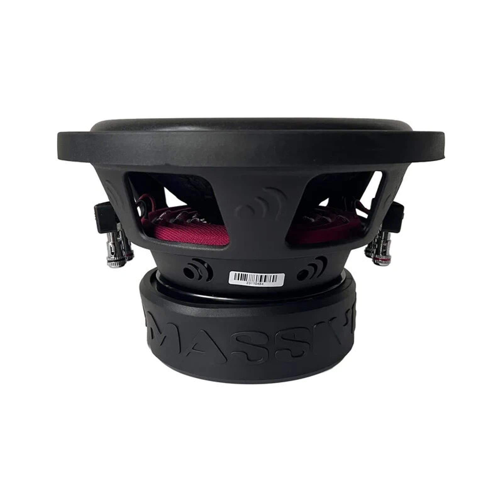 Massive Audio GTX 104H 1600 Watt 10" Dual 4 Ohm Car Audio Subwoofer 2.5" V.C.