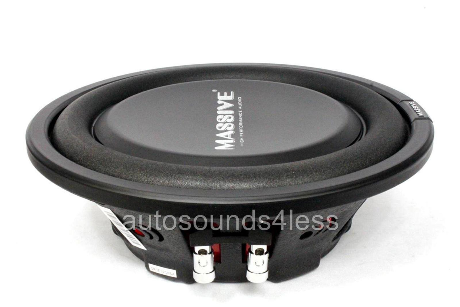 Massive Audio UFO 12 600 Watt 12" Dual 4 Ohm Shallow Mount Car Truck Subwoofer