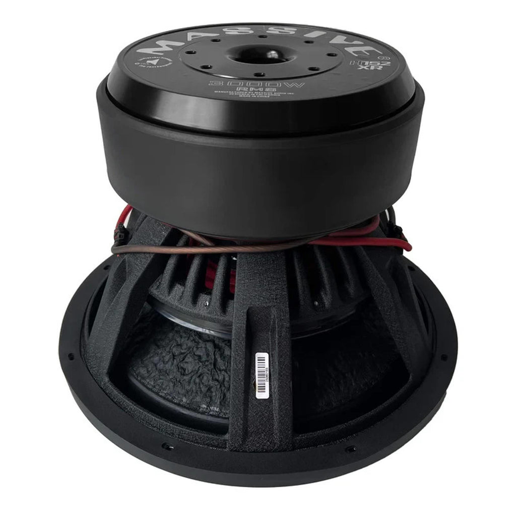 Massive Audio HIPPO H152XR 6000 Watt 15" Dual 2 Ohm Car Audio Subwoofer Mega Sub