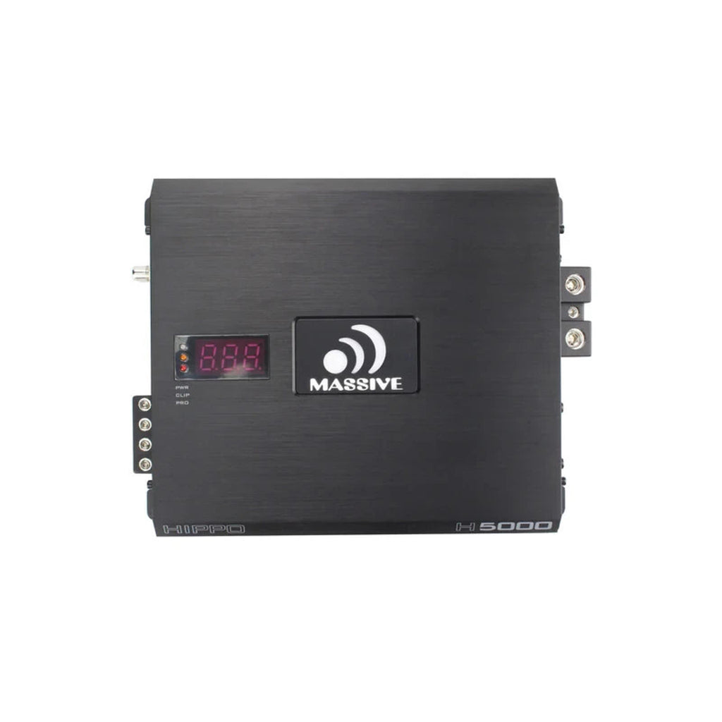 Massive Audio Hippo H5000 5000 WATT RMS X 1 @ 1 OHM MONO AMPLIFIER 10,000 W MAX