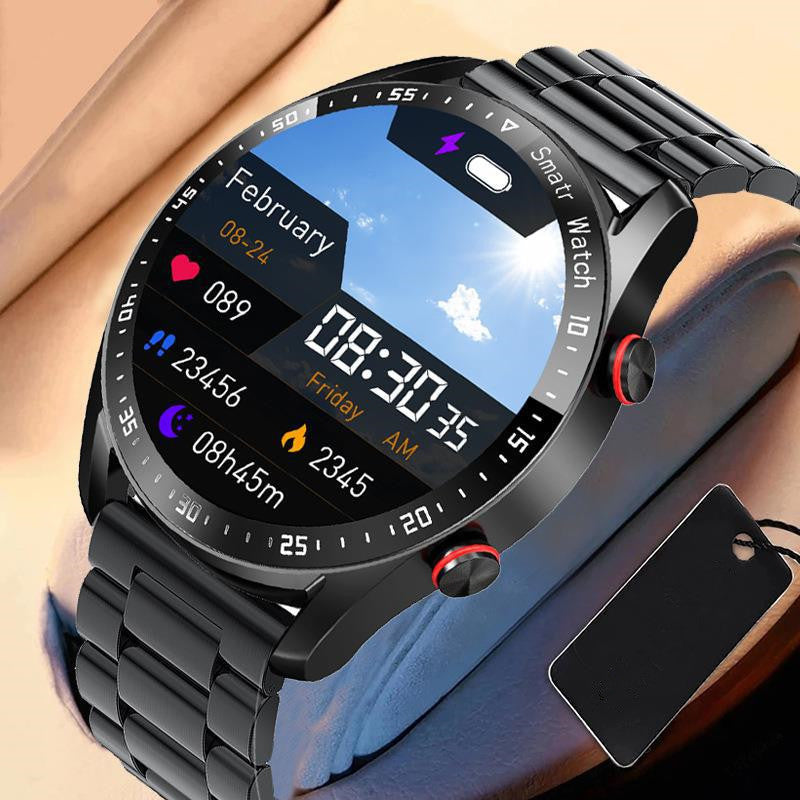 Business Bluetooth Smart Watch Health Monitoring ECG Heart Rate Blood Pressure Blood Oxygen Tracking