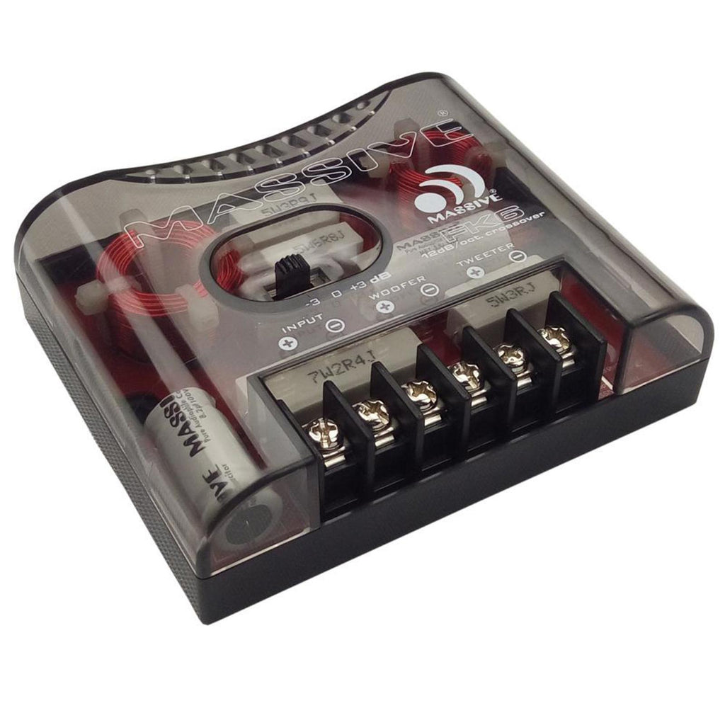 Massive Audio FK6 320 Watt 6.5" Component Speakers With Grilles & Tweeters