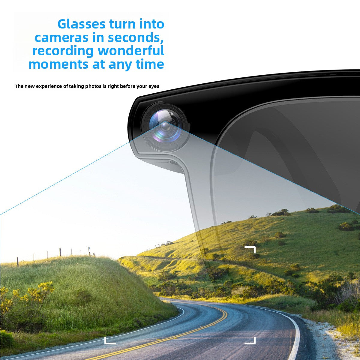 Js01Pro Smart AI Glasses with HD Camera Language Translator Bluetooth Speakers