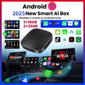 Ai Box Android 13 TV Box Wireless Carplay Android Auto Built-In Play for Netflix Youtube OEM Carplay Cars