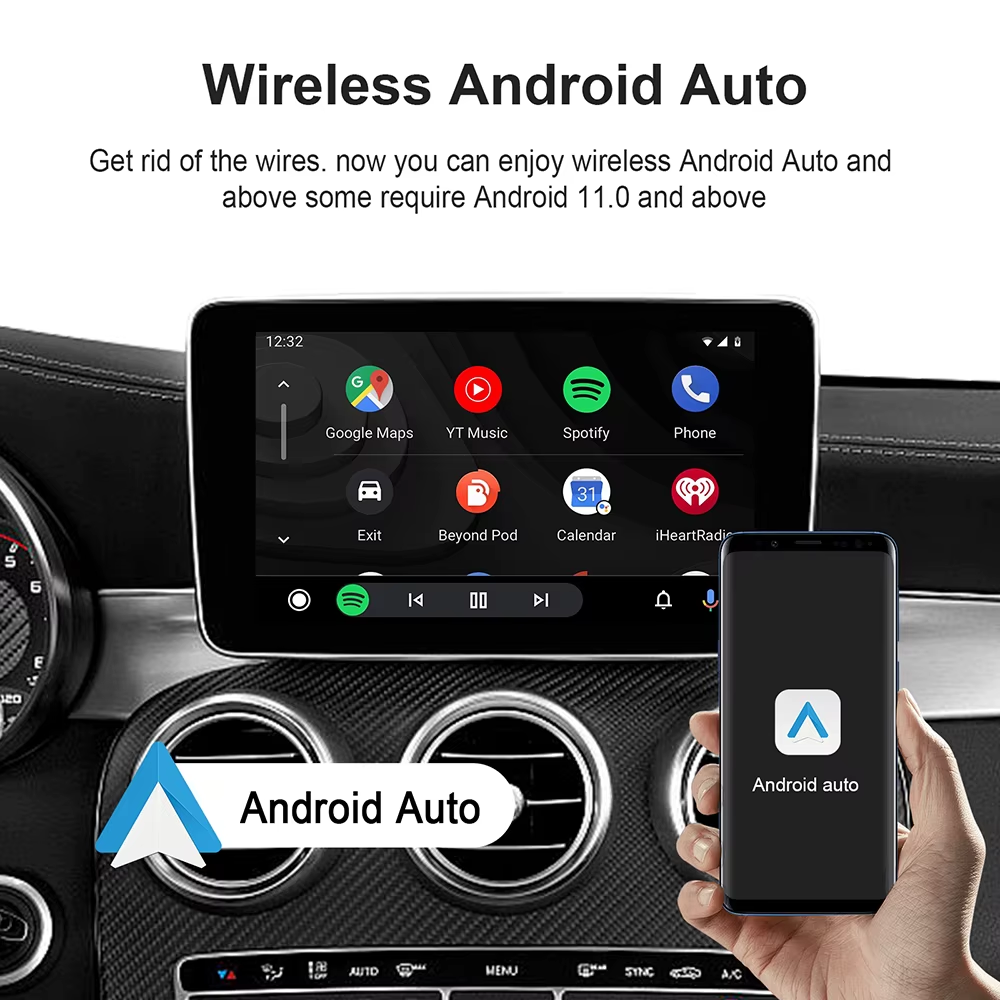 Ai Box Android 13 TV Box Wireless Carplay Android Auto Built-In Play for Netflix Youtube OEM Carplay Cars