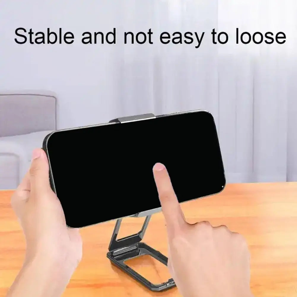 Foldable Desktop Back Clip Type Phone Holder Stand Metal Telescopic 360 Rotatable Bracket Mount Universal for iPhone Android