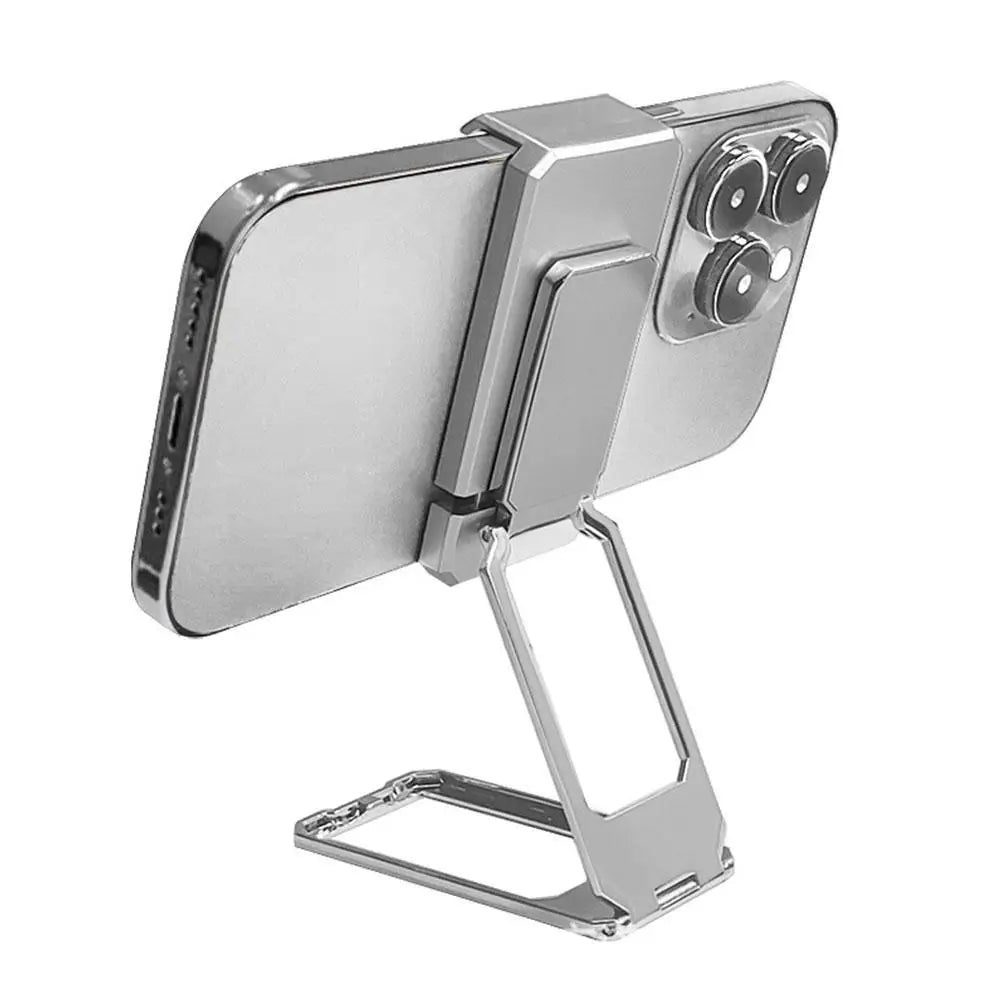 Foldable Desktop Back Clip Type Phone Holder Stand Metal Telescopic 360 Rotatable Bracket Mount Universal for iPhone Android