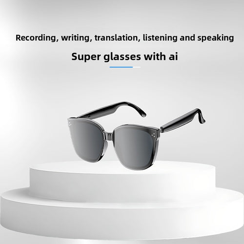 AI Smart Glasses Bluetooth with Speakers Eyewear Language Translator Headphones