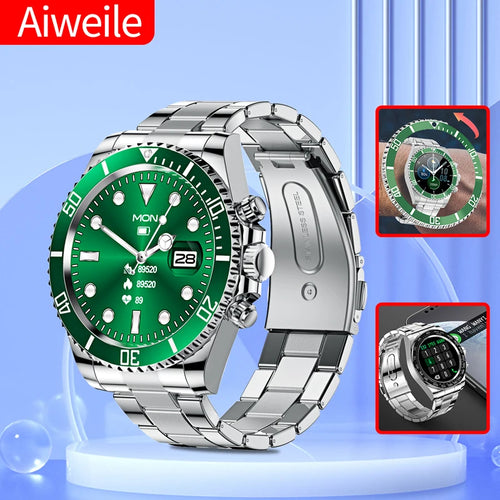 Luxury Smart Watch Blood Pressure Health Dials Answer Call Waterproof Sport Digital Business Watch for Gift