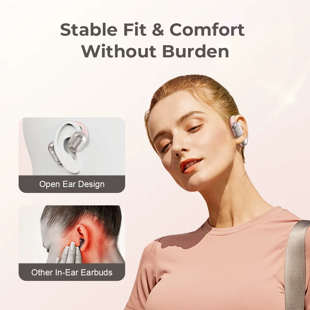MS162 OWS Wireless Earphones Translator Earphone 5.4 Earbuds Sport Earphone Office Travel,Asmr Headset APP
