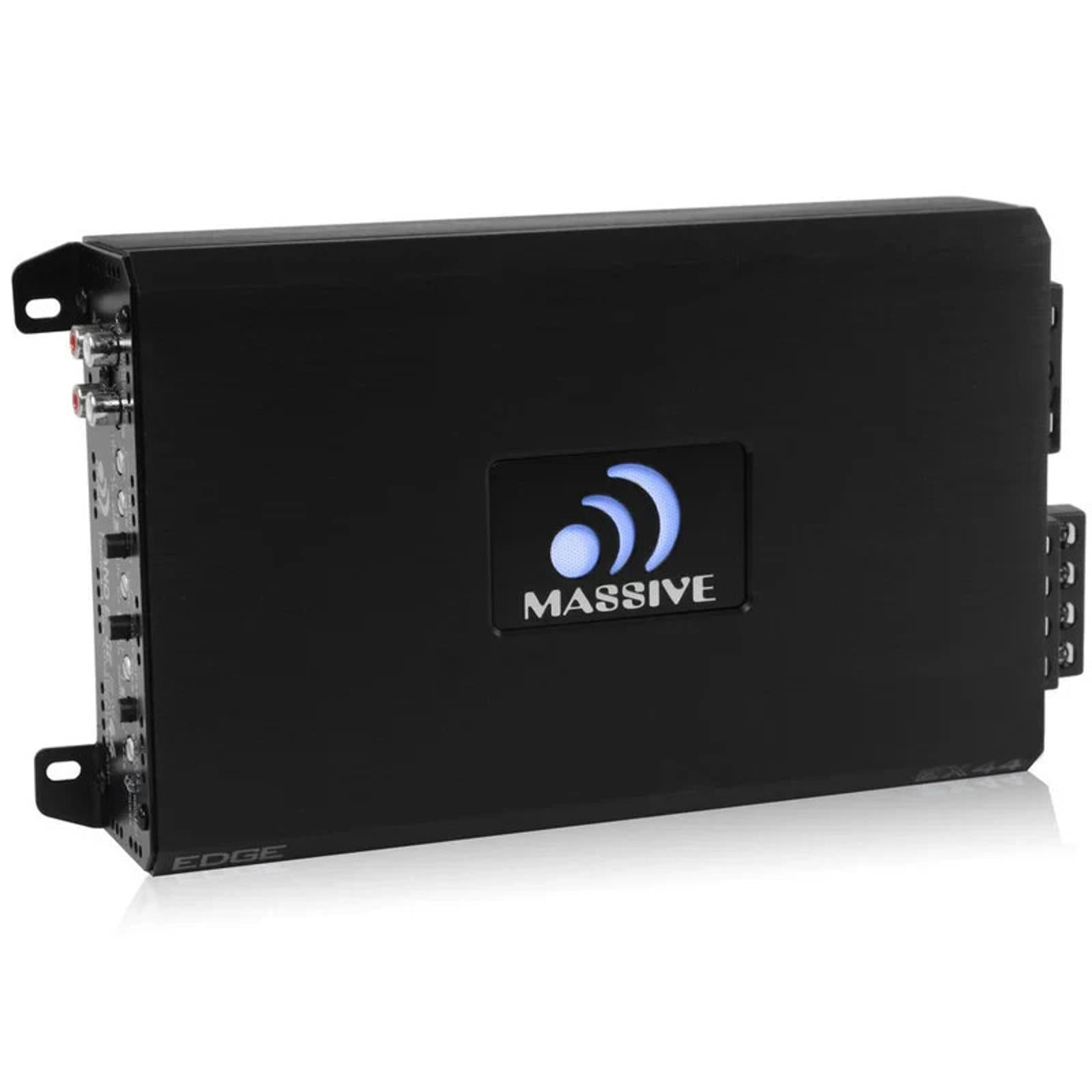 Massive Audio EX44 Edge Series 800 Watts 4-Channel Car SQ Audio Amplifier