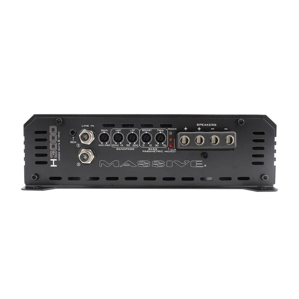 Massive Audio Hippo H3000 3000 WATT RMS X 1 @ 1 OHM MONO AMPLIFIER 6000 W MAX